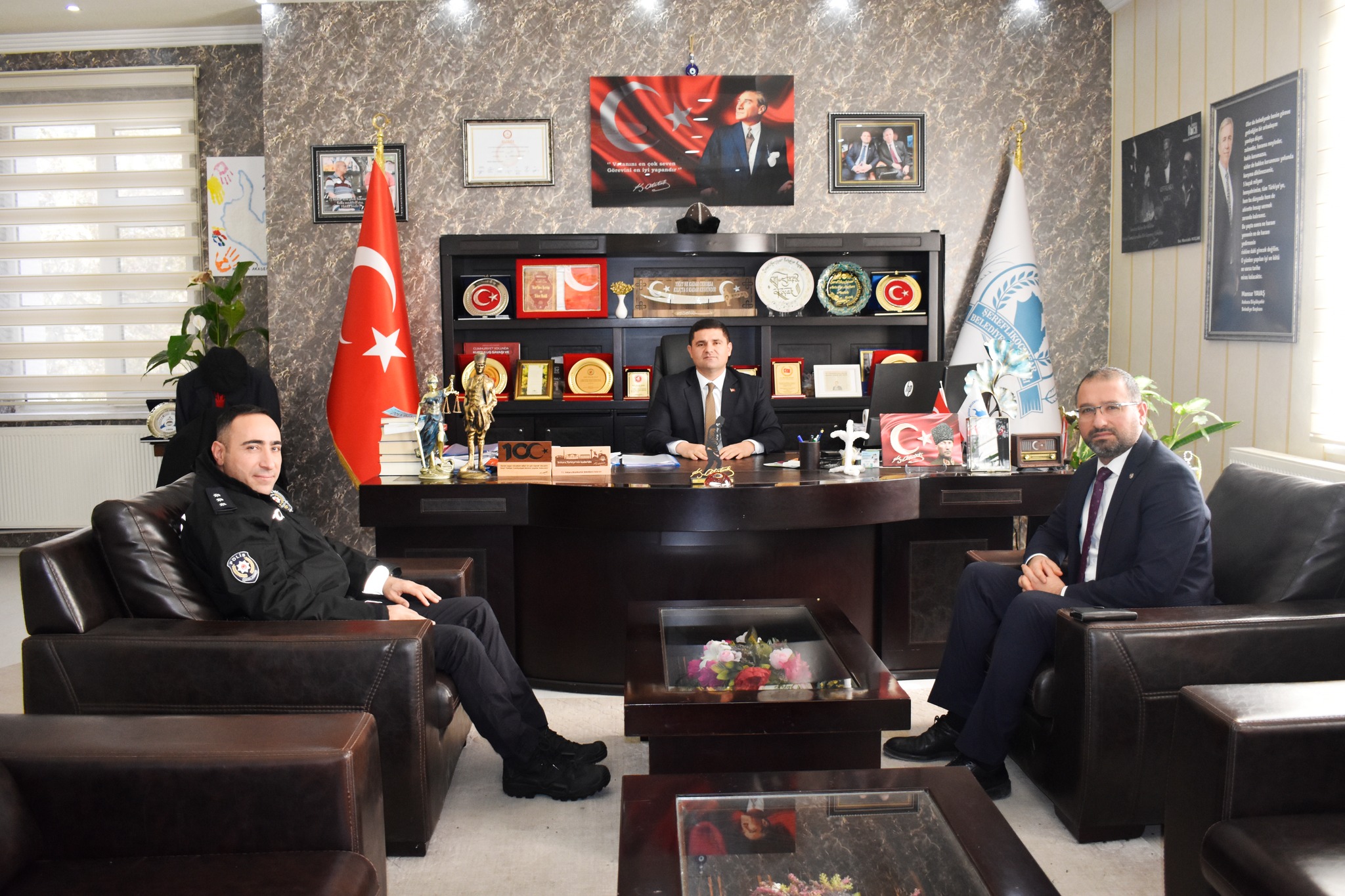 İlçe Emniyet Müdürü Muhammed Abdullah Altunyurt'tan iade-i ziyaret