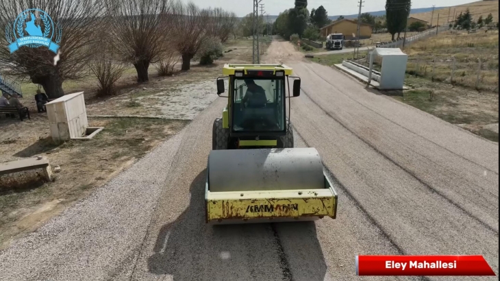 Eley Mahallesinde sathi kaplama çalışmaları başladı