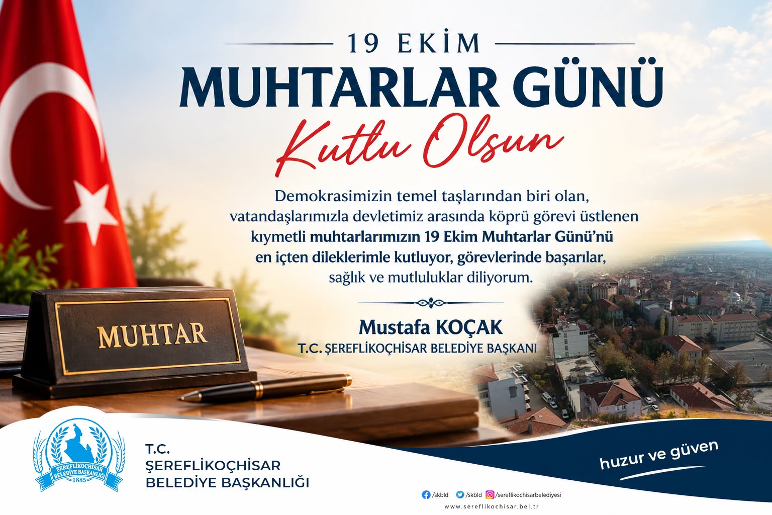 19 Ekim Muhtarlar Günü Kutlu Olsun
