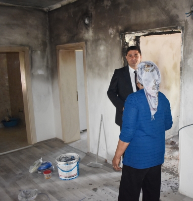 Başkanımız Mustafa Koçak'tan Evi Yanan Aileye Destek Ziyareti