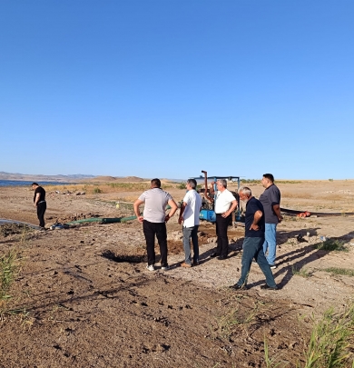 Kacarlı Mahallesinde Sulama Göleti Projesi İçin İncelemeler Yapıldı