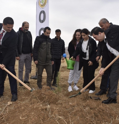 Milli Ağaçlandırma gününde fidanlar toprakla buluşturuldu