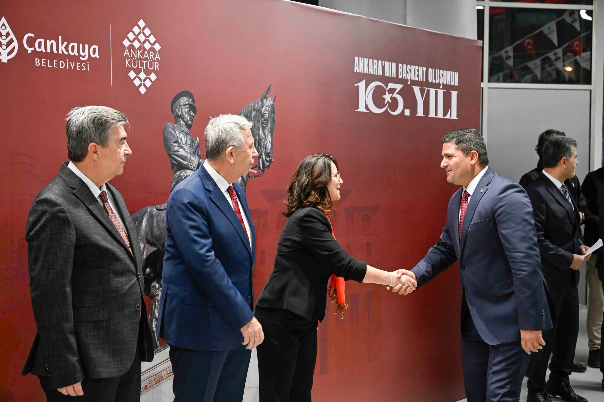 Ankara’nın başkent oluşunun 103. yıl dönümü dolayısıyla düzenlenen resepsiyona katıldık