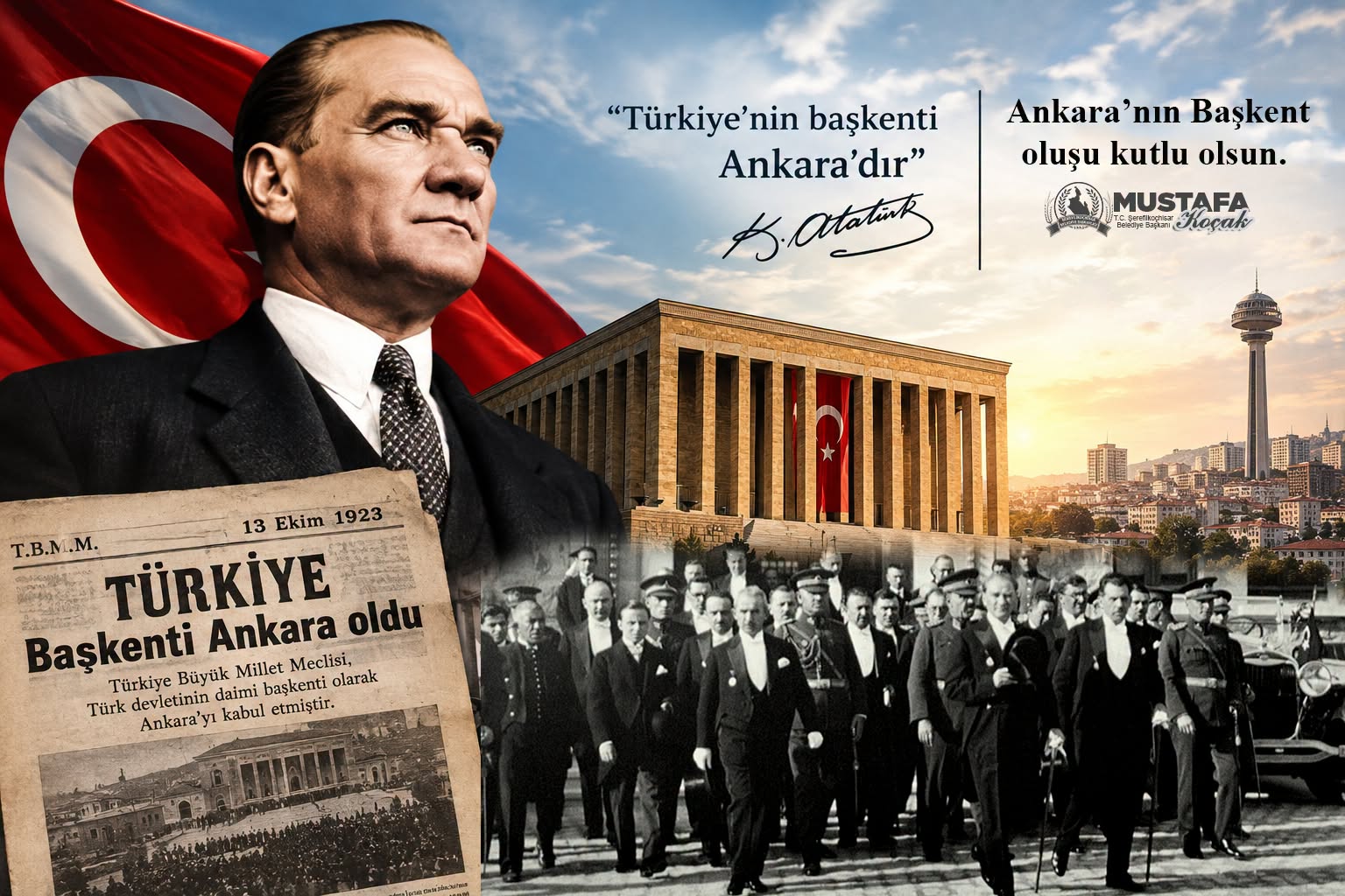 ANKARA’NIN BAŞKENT OLUŞUNUN YIL DÖNÜMÜ KUTLU OLSUN!