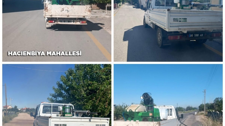 16 Haziran Salı gününe ait İlaçlamadan