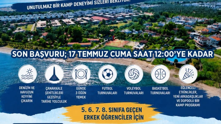 Akçay Tatil Kampı için başvurular başladı