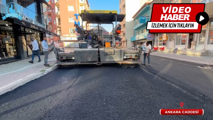 Ankara Caddesi asfalt çalışması