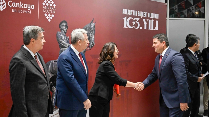 Ankara’nın başkent oluşunun 103. yıl dönümü dolayısıyla düzenlenen resepsiyona katıldık