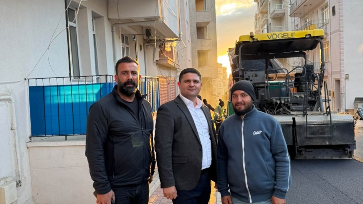 Asfalt çalışmalarımız gece- gündüz devam ediyor