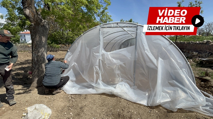 Ata tohumu üreten üreticilerimizin seraların kurulumlarını gerçekleştirdik
