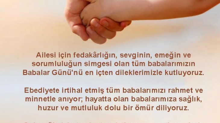Babalar Günü kutlu olsun