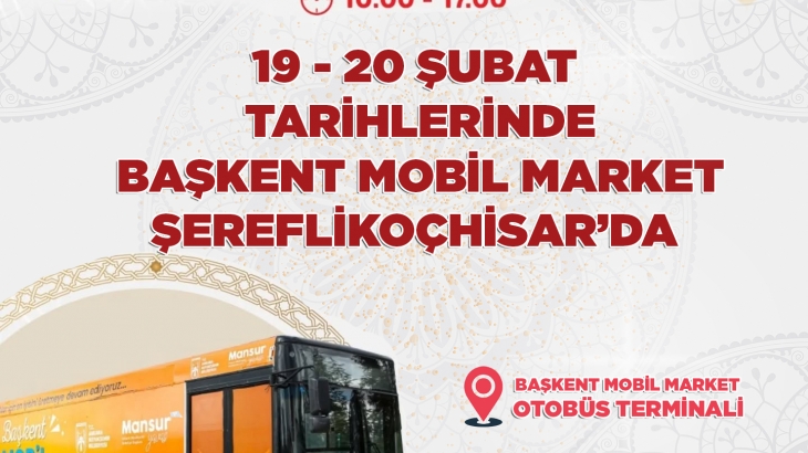 Başkent Mobil Market uygun fiyatlı et satış aracı ilçemizde