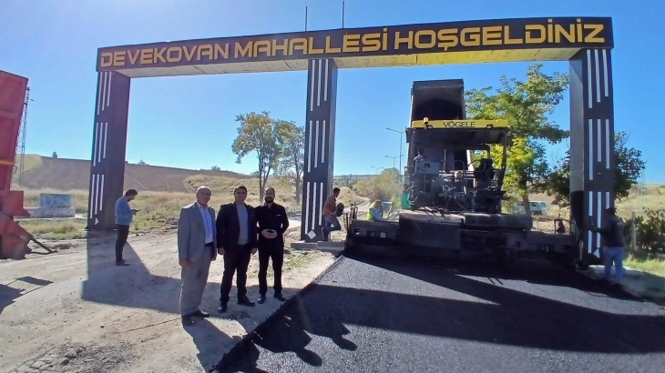 Devekovan Mahallemizde asfalt çalışması