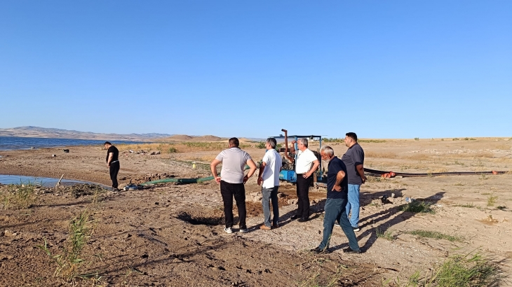 Kacarlı Mahallesinde Sulama Göleti Projesi İçin İncelemeler Yapıldı