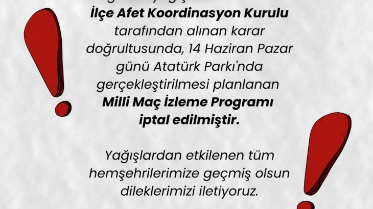 Kıymetli kamuoyuna önemle duyurulur
