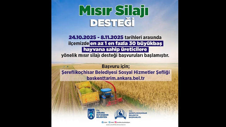 Mısır Silajı Desteği başladı