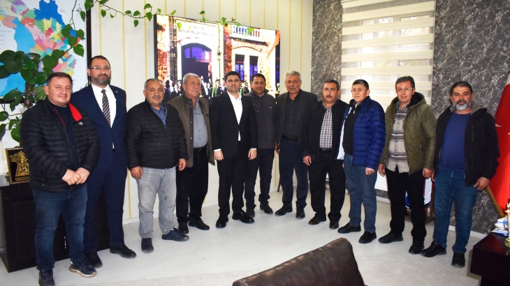 Muhtarlar Derneği Başkanı Öztekin Kacar'dan Ziyaret