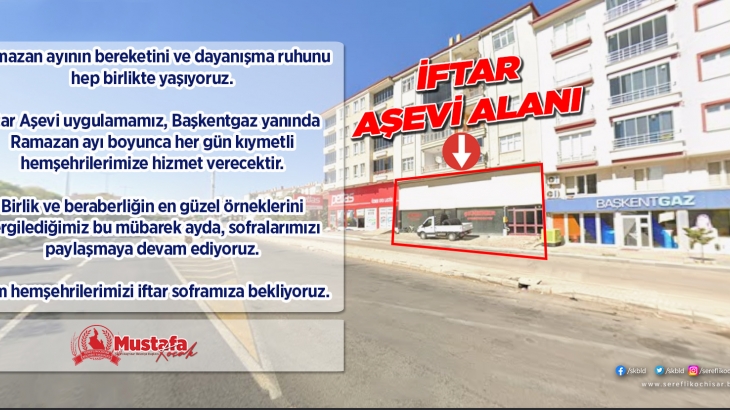 Ramazan Ayı boyunca aşevimiz vatandaşlarımıza hizmet verecek