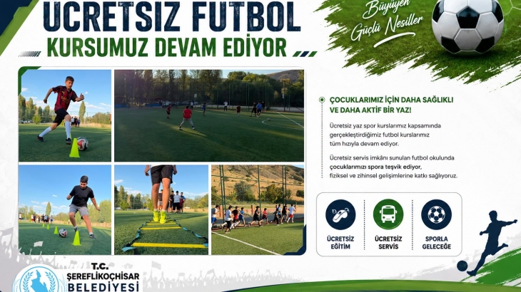 Ücretsiz Futbol Kursumuz tüm hızıyla devam ediyor!
