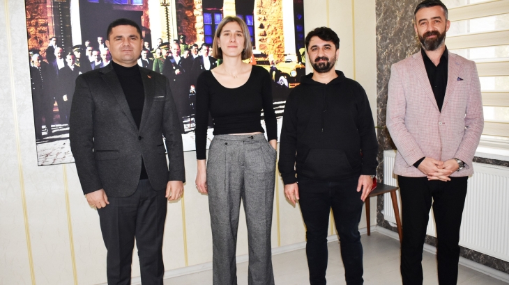 Yapımcı Gözde Kural ve Yönetmen Murat Eroğlu'ndan Başkanımız Mustafa Koçak'a Ziyaret