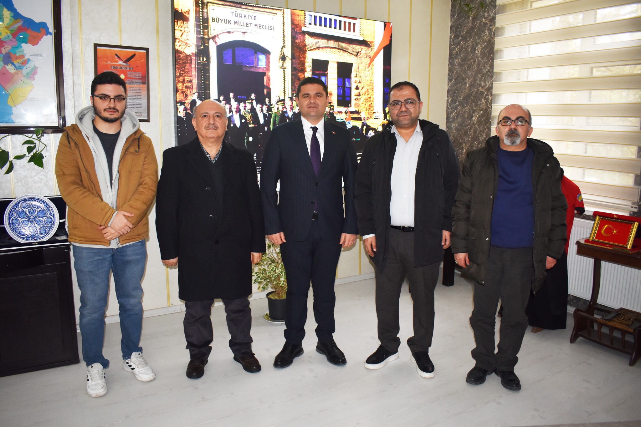 Merhum Belediye Başkanlarımızdan Av. Aşır Görgülü’nün kıymetli evlatları Alper ve Alpay Görgülü'den Ziyaret