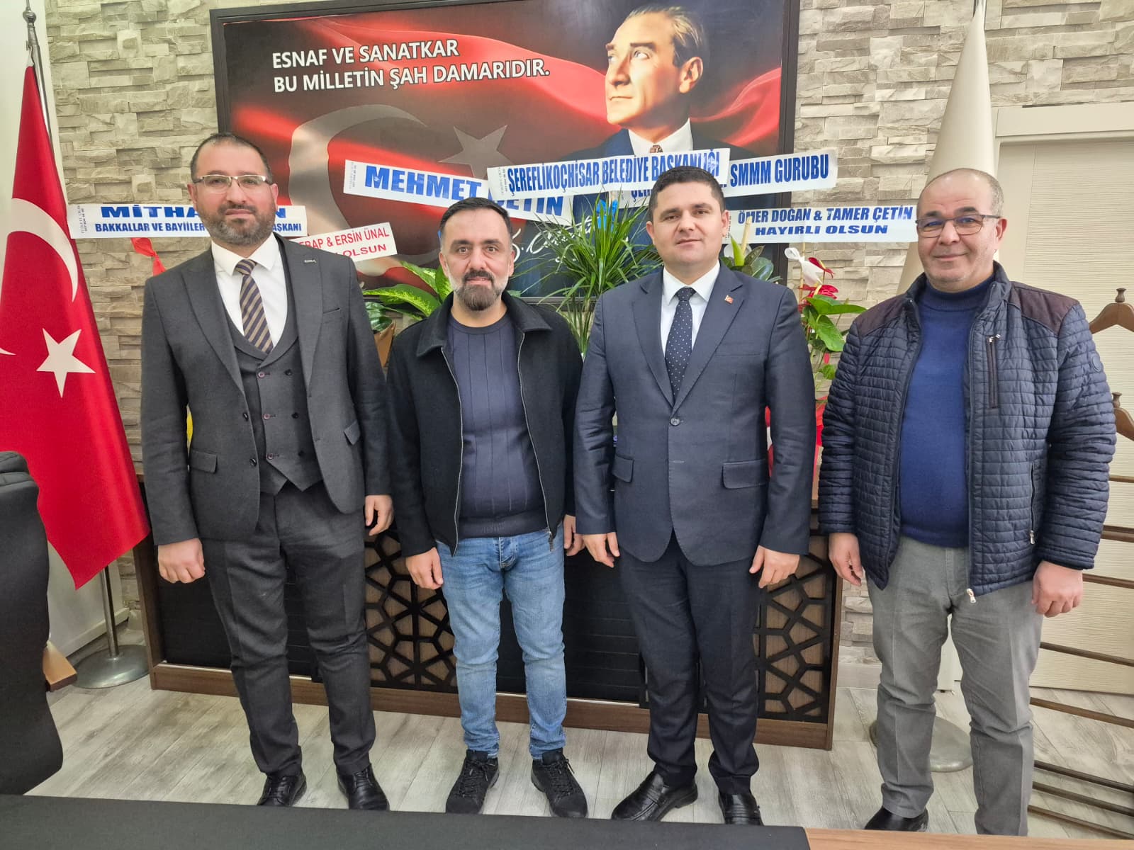 Olağan Genel Kurullarını Tamamlayan Sivil Toplum Kuruluşlarının Başkanlarına Hayırlı Olsun ziyaretinde Bulunduk