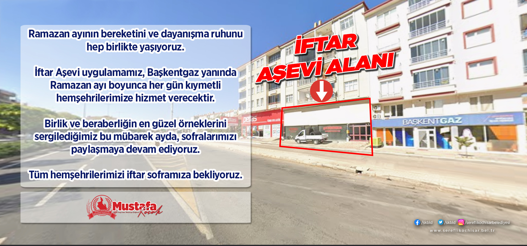Ramazan Ayı boyunca aşevimiz vatandaşlarımıza hizmet verecek