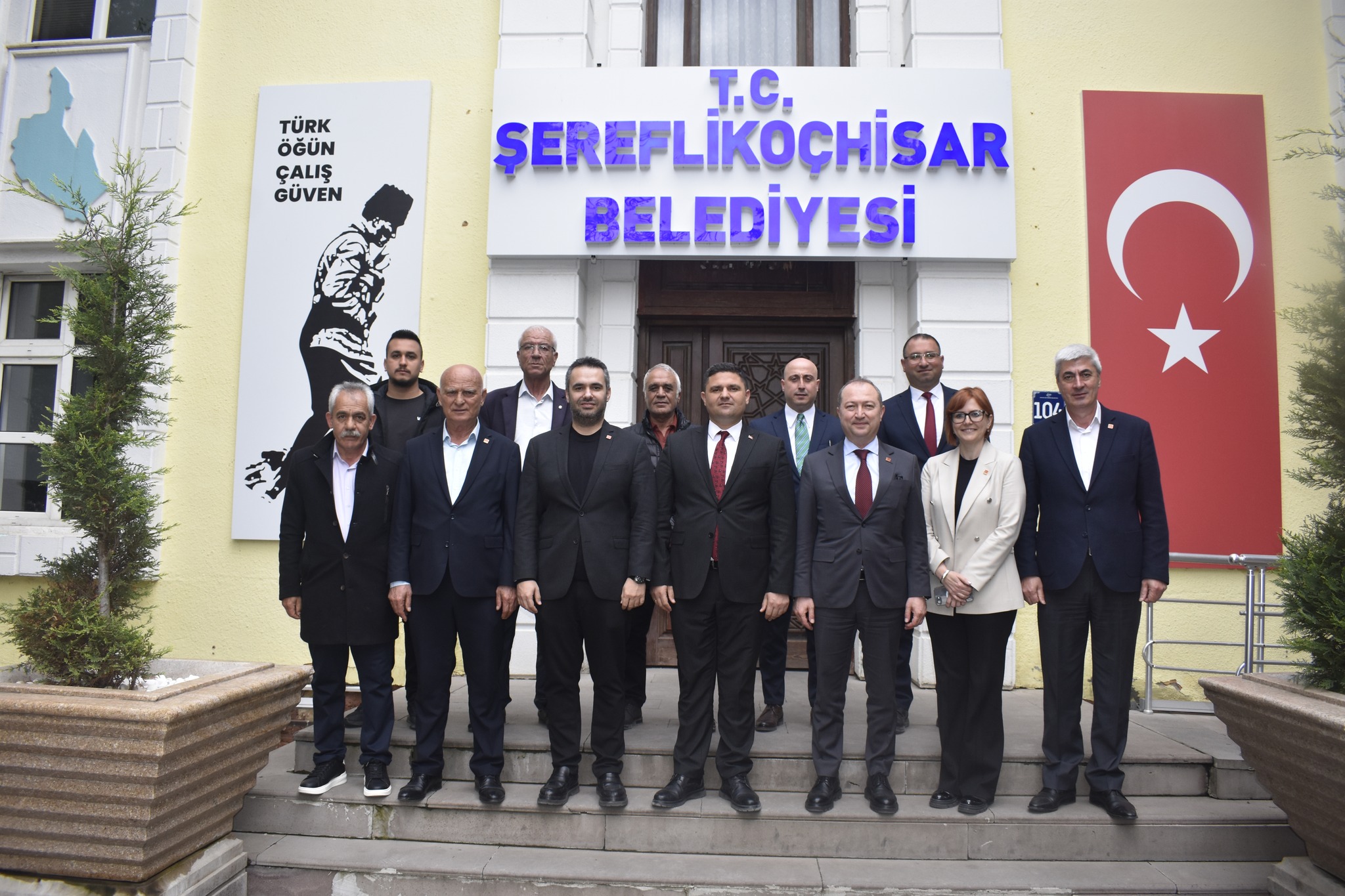 Şereflikoçhisar ve Evren’de saha çalışmalarını sürdüren Cumhuriyet Halk Partisi heyetinden ziyaret