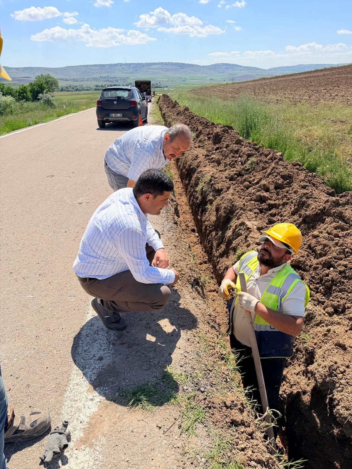 Üzengilik ve Çayırönü Mahallelerimizde başlayan Doğalgaz altyapı çalışmaları
