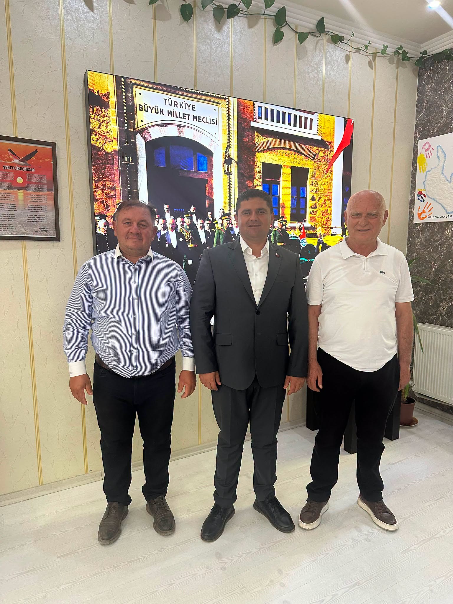 Yeni Parti Şereflikoçhisar Kurucu İlçe Başkanı Hüseyin Güçlü'den ziyaret