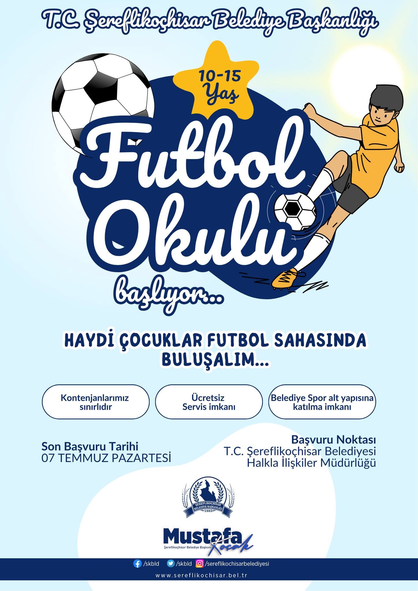 Futbol okulu kursunu düzenledik