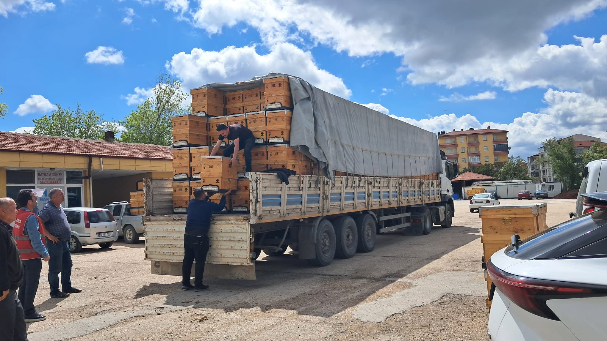 Yüzde elli hibeli 50 arı kovanı üreticilerimize teslim edildi