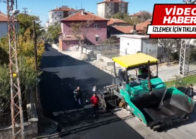 Akseki, Hacıbektaşlı ve Ekici Mahallelerinde asfalt serim ve sati kaplama çalışmaları 