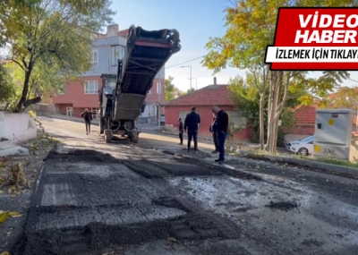 Kale Mahallemizde Sıcak asfalt serim çalışmalarımıza başladık